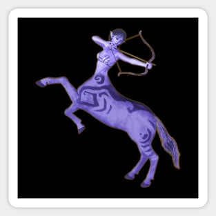 Sagittarius woman girl centaur with bow and arrow Sticker